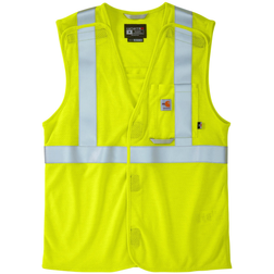 Carhartt Class Flame-Resistant High-Visibility Mesh Vest for Men Brite Lime