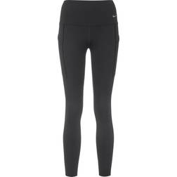 Nike Universa Women's Medium-Support High-Waisted 7/8 Leggings with Pockets - Black