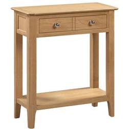 Julian Bowen Cotswold Oak Console Table 30x70cm