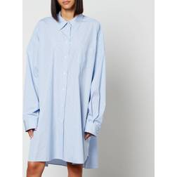 Maison Margiela Double Pinstriped Shirt Dress