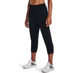 Under Armour Women's Standard HeatGear Capri, Black 001/Jet Gray