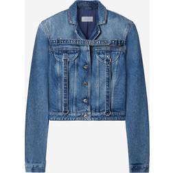 Off-White Cargo Crop Jacke - Blue