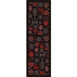 Ekelund Julnatt Bordsduk Svart (120x35cm)