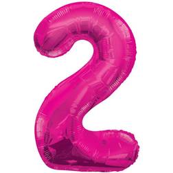 Unique 2 Pink 34" Numeral Balloon