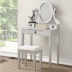 Roundhill Furniture Moniys Wood Moniya Dressing Table