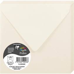 Clairefontaine pollenkraft självhäftande kuvert 140x140mm Iridescent Cream