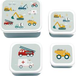 A Little Lovely Company Lunch & Snack Box Set Vehicles