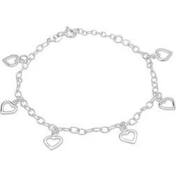 Nordahl Andersen Sølv armbånd m. hjerter