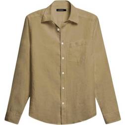 J.Lindeberg Slim Fit Clean Linen Shirt - Aloe