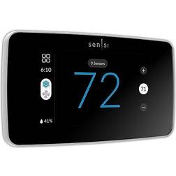 Emerson Sensi Touch 2 Smart Programmable Wi-Fi Thermostat-Works with Alexa White Beveled Edge