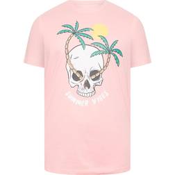 BadRhino Big & Tall Summer Vibes T-shirt - Pink