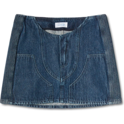 Off-White Denim Skirt - Blauw