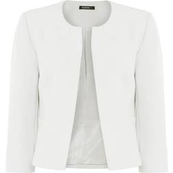 Roman Tailored Jacquard Jacket - Ivory
