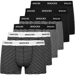 Colored Waistband Boxer Shorts - Black/White