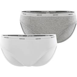 Nur Die Soft Slip 2-pack - Grey Melange/White