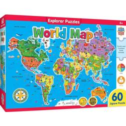 Masterpieces World Map 60 Pieces