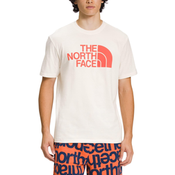 The North Face Men’s Short-Sleeve Half Dome Tee - Gardenia White/Retro Orange