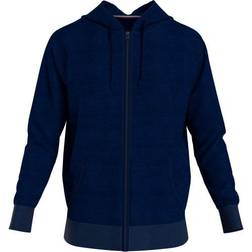 Tommy Hilfiger Tonal Relaxed Fit Lounge Hoody - Dark Blue