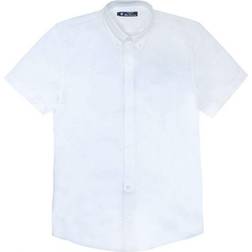 Ben Sherman Script Embroidery White Shirt Cotton