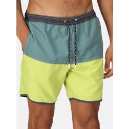 Regatta men's benicio quick-dry mesh-lined swim shorts pine green