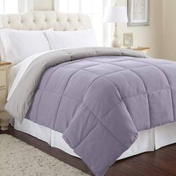 Modern Threads Down Alternative Bedspread Purple, Silver (223.5x223.5cm)