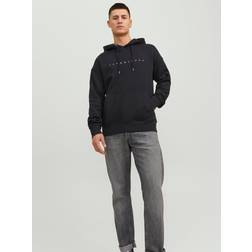 Jack & Jones Logo Hættetrøje JJEStar Sort