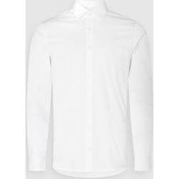 Calvin Klein Poplin Stretch Slim Shirt - White