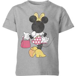 Disney Kid's Minnie Mouse Back Pose T-shirt - Grey