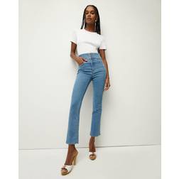 Veronica Beard Carly high-rise kick-flare jeans blue