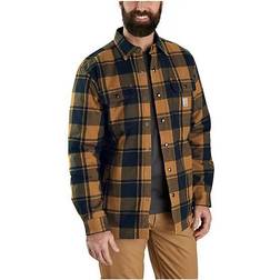 Carhartt Flannel Sherpa - Schwarz/Hellbraun