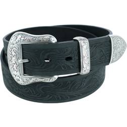 Ariat Men's Tooled Western Belt Black