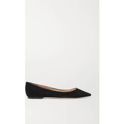 Jimmy Choo Romy Suede Ballet Flats - Black