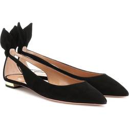 Aquazzura Sorte Flade Sko - Sort
