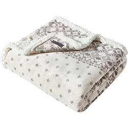 Eddie Bauer Fair Isle Blankets Beige (152.4x127cm)