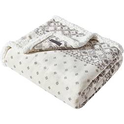Eddie Bauer Fair Isle Filt Beige (152.4x127cm)