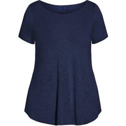 Evans Slub Tee - Navy