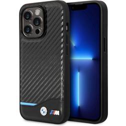 BMW Carbon Effect Printed Logo Case for iPhone 14 Pro