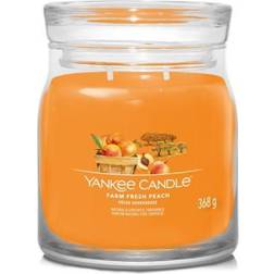 Yankee Candle Farm Fresh Peach stearinljus Cylinder Aprikos, Persika Doftljus