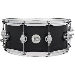 DW Design Series Maple Black Satin 14 x 6-inch Snare Drum