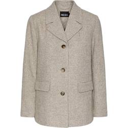 Pieces Judo Rock Blazer - Light Gray Melange