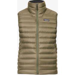 Patagonia Mens Basin Green Padded Brand-patch Recycled-nylon Down Gilet