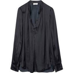 Zadig & Voltaire Bluse Tink Satin Schwarz