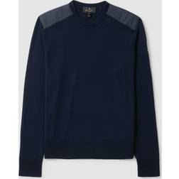 Belstaff Kerrigan Crew Neck Merino Sweatshirt Washed Navy