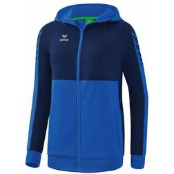 Erima Women's Six Wings Training Jacket with Hood - Bleu