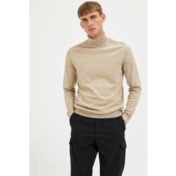 Selected Långärmad Polotröja Beige