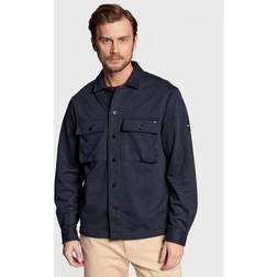 Tommy Hilfiger Jersey Shirt Jacket Blue