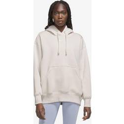 Nike Phoenix Fleece Oversized Pullover Hoodie - Beige/White