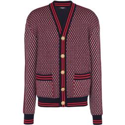 Balmain Monogrammed wool cardigan