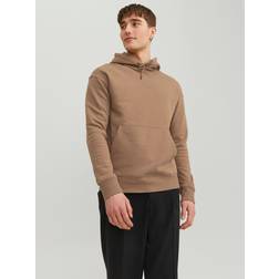 Jack & Jones Enfärgat Hoodie Brun