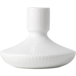 Royal Copenhagen Hvid Riflet White Ljusstake 8cm